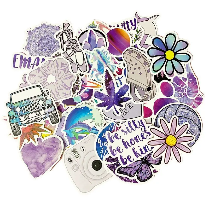 50PCS Cartoon Purple INS Style Vsco Girl Stickers For Laptop Moto Skateboard Luggage Refrigerator Notebook Laptop Toy Sticker F5 
50PCS Cartoon Purple INS Style Vsco Girl Stickers For Laptop Moto Skateboard Luggage Refrigerator Notebook Laptop Toy Sticker F5