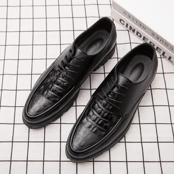 Formal Men Dress Shoes Business Leather Shoes For Men Pointed Toe Wedding Shoe Man Thick Bottom Men Office Shoes Heren Schoenen
Formal Men Dress Shoes Business Leather Shoes For Men Pointed Toe Wedding Shoe Man Thick Bottom Men Office Shoes Heren Schoenen