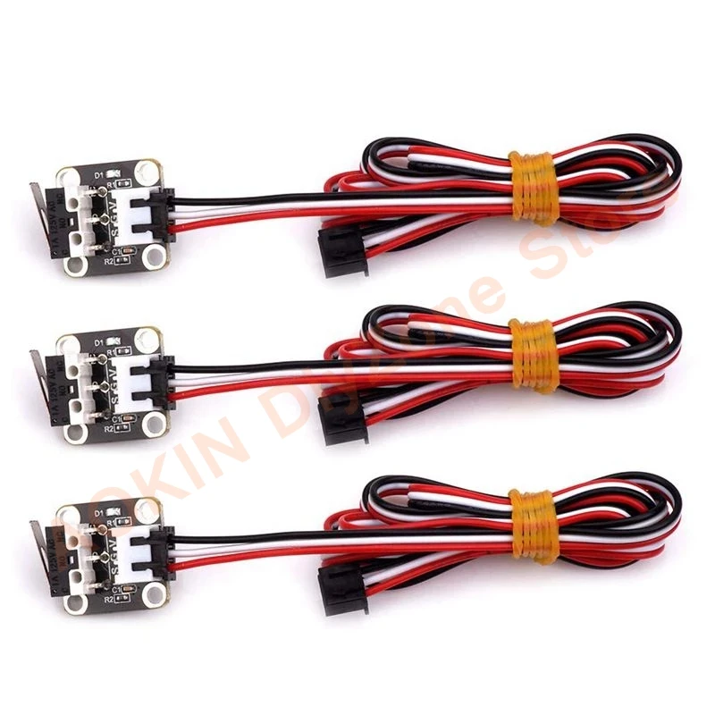 Aokin 3PCS Limit Switch Mechanical Switch Module Endstops with 3 Pins 1M Cable for Ramps RepRap Tevo Tornado For 3D printer
Aokin 3PCS Limit Switch Mechanical Switch Module Endstops with 3 Pins 1M Cable for Ramps RepRap Tevo Tornado For 3D printer