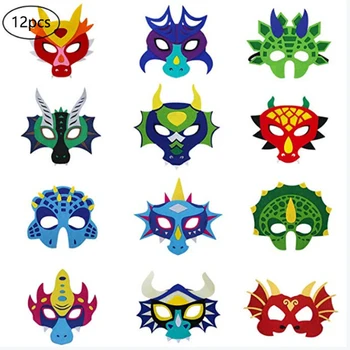 12pcs Dress Up Animal Horror Gift Kid Party Funny Felt Dinosaur Mask Cosplay Halloween Props Lightweight Festival Role Play
12pcs Dress Up Animal Horror Gift Kid Party Funny Felt Dinosaur Mask Cosplay Halloween Props Lightweight Festival Role Play