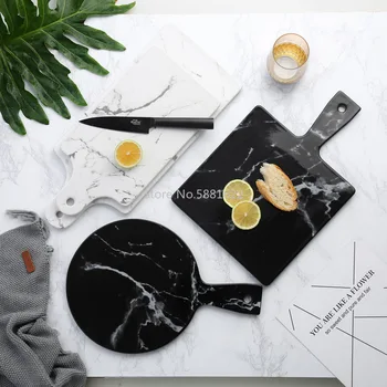 New European Creative Ceramic Cutting Board, Steak Pizza Board, Bread Board with Handle, Cheese Pastry Board 
New European Creative Ceramic Cutting Board, Steak Pizza Board, Bread Board with Handle, Cheese Pastry Board