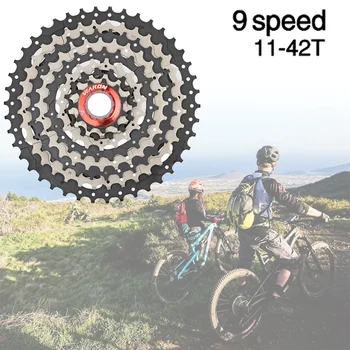 VIARON MTB Cassette 9 Speed 11-42T Bike Flywheel Rotio with Variable Speed Bike Sprockets
VIARON MTB Cassette 9 Speed 11-42T Bike Flywheel Rotio with Variable Speed Bike Sprockets
