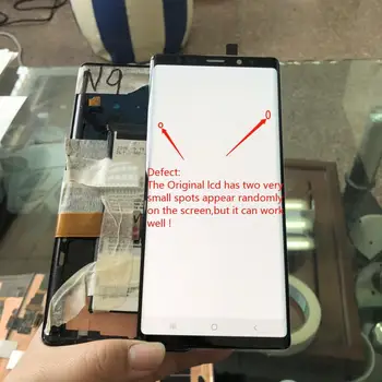 ORIGINAL AMOLED 6.4'' LCD with two small spots For SAMSUNG GALAXY Note 9 Note9 SM-N960F Display+Touch Screen Digitizer Assembly
ORIGINAL AMOLED 6.4'' LCD with two small spots For SAMSUNG GALAXY Note 9 Note9 SM-N960F Display+Touch Screen Digitizer Assembly