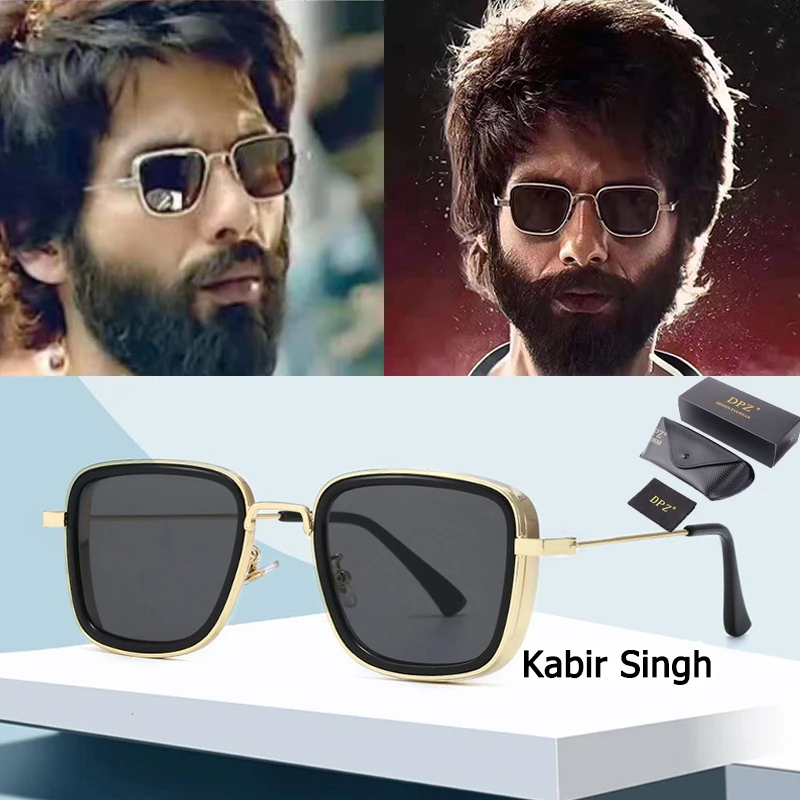 DPZ Модные солнцезащитные очки Kabir Singh в стиле стимпанк авиационные индийском