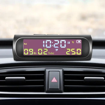 Portable Solar Car Digital Clock with LCD Time Date In-Car Temperature Gauge Panel Meter Display Auto Interior Accessories
Portable Solar Car Digital Clock with LCD Time Date In-Car Temperature Gauge Panel Meter Display Auto Interior Accessories