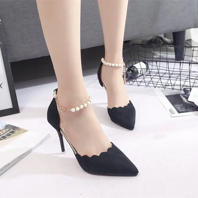 High Heel Shoes Women's Pointed-Toe Black And White with Pattern-Straight-line Buckle Thin Heeled Shoes 2019 Spring And Autumn N
High Heel Shoes Women's Pointed-Toe Black And White with Pattern-Straight-line Buckle Thin Heeled Shoes 2019 Spring And Autumn N