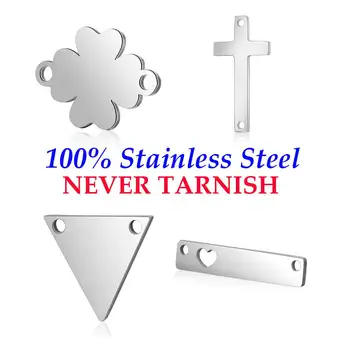 10 Pieces Cross Triangle Round Disc Connector Wholesale 100% Stainless Steel High Polished Real 316 Steel DIY Connector Charms
10 Pieces Cross Triangle Round Disc Connector Wholesale 100% Stainless Steel High Polished Real 316 Steel DIY Connector Charms