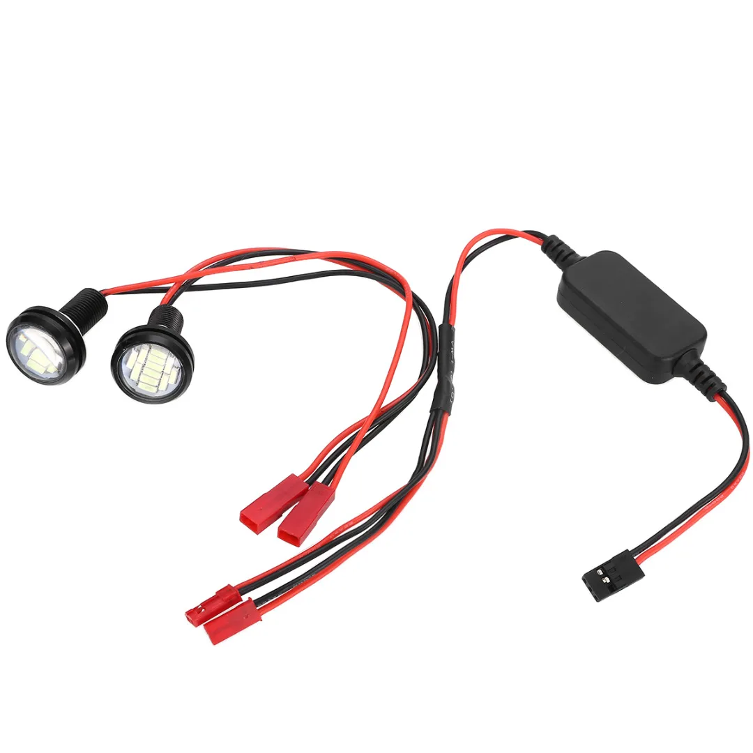 2Pcs/set 3V-12V LED 2W Front Light Headlight Spotlight Blue White Front Lights For 1:10 RC Car Accessories