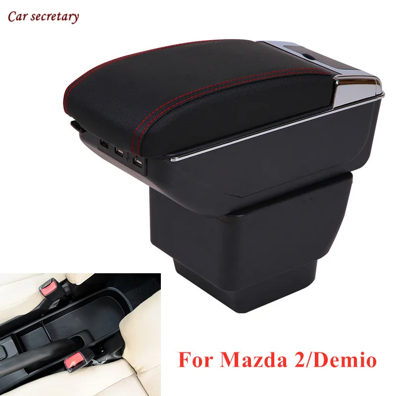 For Mazda 2/Demio Armrest box Rotatable PU Leather Center Centre Console Storage Box with ashtray car accessories
For Mazda 2/Demio Armrest box Rotatable PU Leather Center Centre Console Storage Box with ashtray car accessories