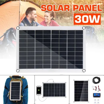 30W Dual USB 18V Solar Panel sets with 3W LED Lamp + 10A USB Solar Regulator Charger Controller for Car Outdoor Camping Light 
30W Dual USB 18V Solar Panel sets with 3W LED Lamp + 10A USB Solar Regulator Charger Controller for Car Outdoor Camping Light