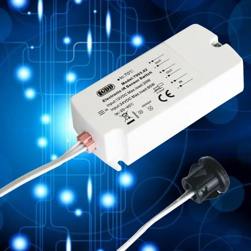 DC12V IR Sensor Switch Hand Wave Infrared Light Switch for LED Lamps LED Strips Motion Sensor Accessories
DC12V IR Sensor Switch Hand Wave Infrared Light Switch for LED Lamps LED Strips Motion Sensor Accessories