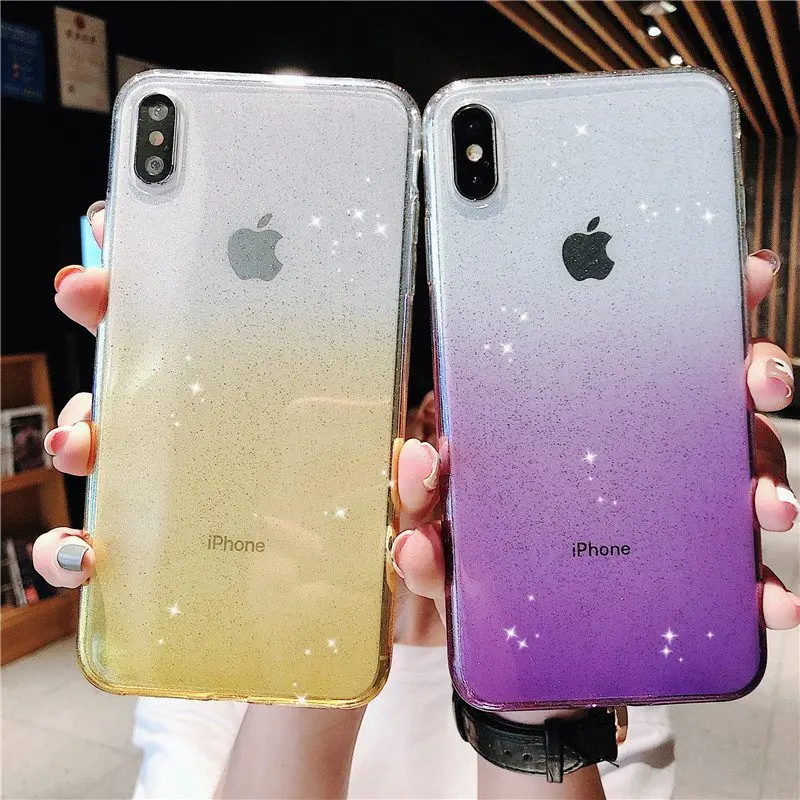 Glitter Gradient Colors Phone Case For iPhone 11 Pro X XR XS Max 7 8 Plus Coque Soft Silicone Cover Case For iPhone 6 6S Plus
Glitter Gradient Colors Phone Case For iPhone 11 Pro X XR XS Max 7 8 Plus Coque Soft Silicone Cover Case For iPhone 6 6S Plus