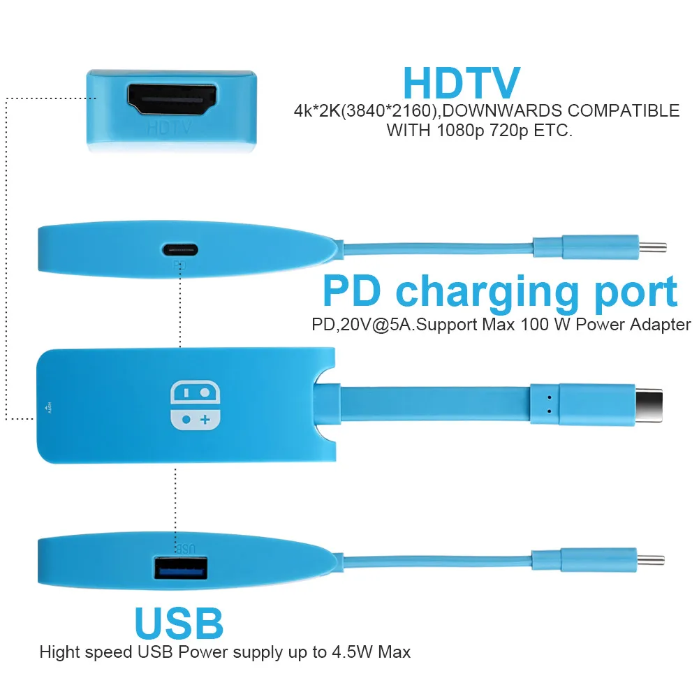 HMDI USB C Hub Adapter for N-intendo Switch,1080P Type C to HDMI HDTV PD Charger Converter Dock Cable for Nintendo Switch
HMDI USB C Hub Adapter for N-intendo Switch,1080P Type C to HDMI HDTV PD Charger Converter Dock Cable for Nintendo Switch