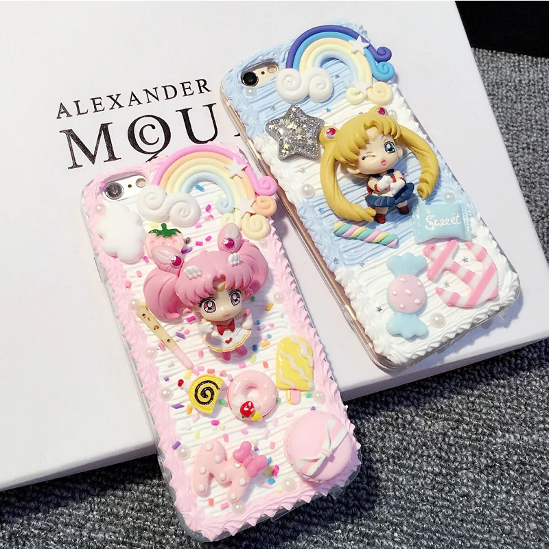 Korean Handmade DIY Sweet Girl Phone Case for Apple iPhone 6 6s 7 8 Plus X Case Luxury Protective Cover Cartoon Phones Cover Bag
Korean Handmade DIY Sweet Girl Phone Case for Apple iPhone 6 6s 7 8 Plus X Case Luxury Protective Cover Cartoon Phones Cover Bag