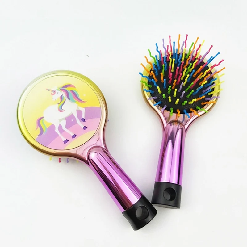 2020 New Arrival 1 Piece Unicorn Hot Selling Rainbow Volume Anti-static Magic Hair Curl Straight Massage Comb Brush Styling Tool
2020 New Arrival 1 Piece Unicorn Hot Selling Rainbow Volume Anti-static Magic Hair Curl Straight Massage Comb Brush Styling Tool