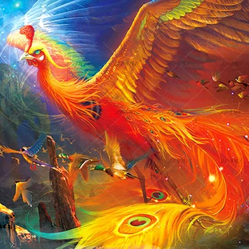 5D DIY Full drill Diamond Embroidery Fire phoenix bird Diamond Cross Embroidery Round Diamond Mosaic Diamond Painting kits gift
5D DIY Full drill Diamond Embroidery Fire phoenix bird Diamond Cross Embroidery Round Diamond Mosaic Diamond Painting kits gift