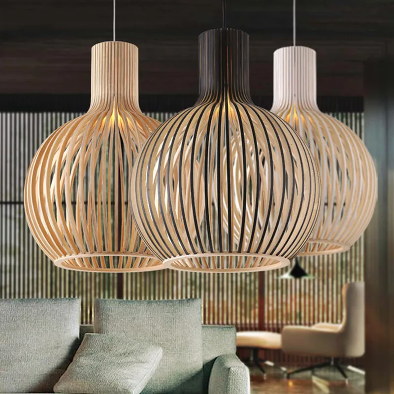 Nordic Wood Bird Cage Modern Black E27 bulb Pendant light home decor bamboo weaving wooden Pendant lamp decorative lighting
Nordic Wood Bird Cage Modern Black E27 bulb Pendant light home decor bamboo weaving wooden Pendant lamp decorative lighting