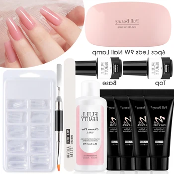 Poly Gel Nail Kit UV LED Lamp Nails Extension Builder Polygel Set Acrylic Solution Lacquer Base Top Coat Polish Manicure BE1792
Poly Gel Nail Kit UV LED Lamp Nails Extension Builder Polygel Set Acrylic Solution Lacquer Base Top Coat Polish Manicure BE1792