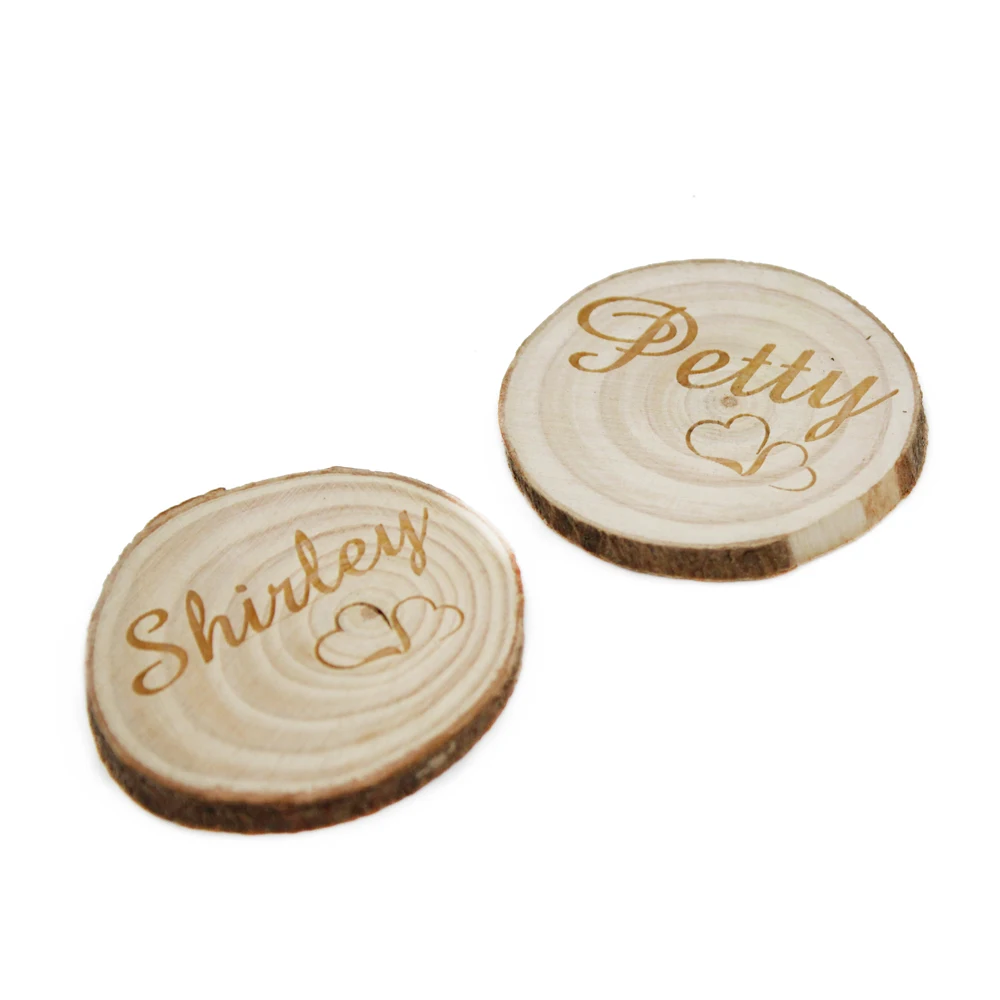 YANGSION 12PCS Personalized Engraved Nature Wood Table Place Name Cards Natural Wood Log Slices Discs Crafts Wedding Centerpiece
YANGSION 12PCS Personalized Engraved Nature Wood Table Place Name Cards Natural Wood Log Slices Discs Crafts Wedding Centerpiece