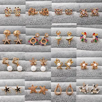 Fashion Bohemian Gold Earrings multicolor zircon for Women's Gold Plating stud Earrings Stud Earrings Trendy Wedding Jewelry
Fashion Bohemian Gold Earrings multicolor zircon for Women's Gold Plating stud Earrings Stud Earrings Trendy Wedding Jewelry