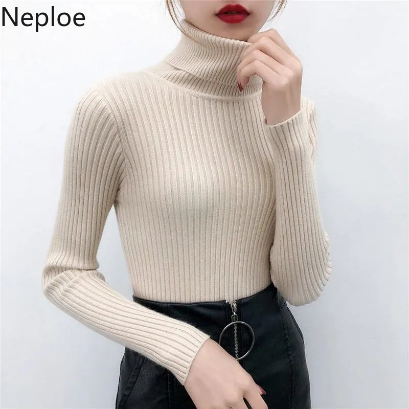Neploe Turtleneck Slim Fit Bottoming Knitted Sweaters Jumper Solid News Pullovers Simple Wild Thickening Pull Femme Hiver 45609
Neploe Turtleneck Slim Fit Bottoming Knitted Sweaters Jumper Solid News Pullovers Simple Wild Thickening Pull Femme Hiver 45609