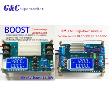DC-DC 5A CNC Step up down Module Constant Voltage Constant Current with LCD Dispaly diy electronics
DC-DC 5A CNC Step up down Module Constant Voltage Constant Current with LCD Dispaly diy electronics