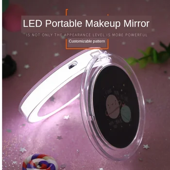 Hand Held Fold Small Portable LED Mini Makeup Mirror Micro USB Cable Chargeableable Cosmetic Mirror Makeup Tool G0103
Hand Held Fold Small Portable LED Mini Makeup Mirror Micro USB Cable Chargeableable Cosmetic Mirror Makeup Tool G0103