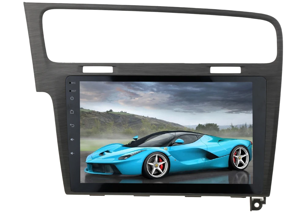 Discount Sinosmart  Android 8.1 2Din IPS/QLED 2.5D screen car gps multimedia radio navigation player for  Volkswagen Golf  Touran 2016 16