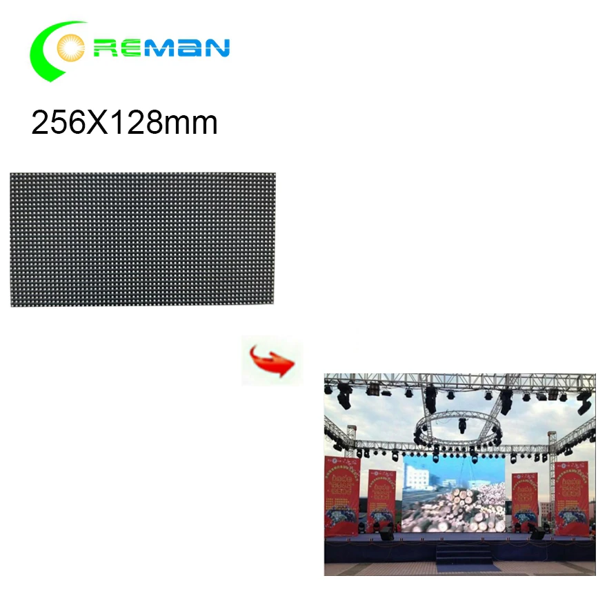 P4 Outdoor Waterproof LED Module 256*128mm 64x32dots 1/8S RGB SMD1921 320x160 For Video Wall Panel Full Color led Display p5 p6
P4 Outdoor Waterproof LED Module 256*128mm 64x32dots 1/8S RGB SMD1921 320x160 For Video Wall Panel Full Color led Display p5 p6