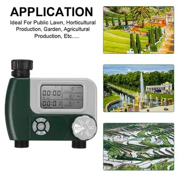 Garden Water Timer Automatic Watering Irrigation System Controller Large Digital Display Dual Hose Connector Water Timer 
Garden Water Timer Automatic Watering Irrigation System Controller Large Digital Display Dual Hose Connector Water Timer