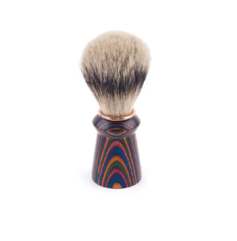 

ArtSecret High Grade SV-505 Shaving Brush Sliver-tip Badger Unique Colorful Wooden Handle Beard And Mustache Removal Set For MEN