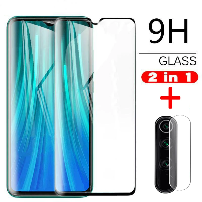 2 в 1 защита объектива камеры для xiaomi redmi note 8 pro Защитное стекло t закаленное пленка