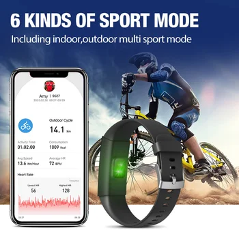 Temperature Measurement Fitness Bracelet Pedometer Smartband Ecg Heart Rate Blood Pressure Monitoring Sport Smart Band V100S 
Temperature Measurement Fitness Bracelet Pedometer Smartband Ecg Heart Rate Blood Pressure Monitoring Sport Smart Band V100S