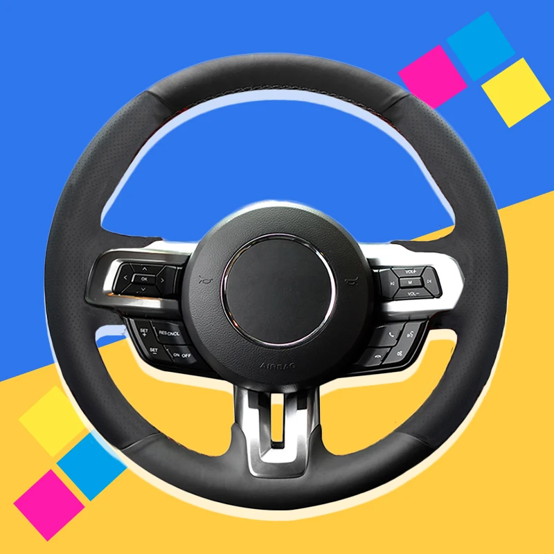 Auto Braid On The Steering Wheel Cover for Ford Mustang 2015-2019 Mustang GT 2015 2017 2018 2019 Car Covers Interior Accessories
Auto Braid On The Steering Wheel Cover for Ford Mustang 2015-2019 Mustang GT 2015 2017 2018 2019 Car Covers Interior Accessories