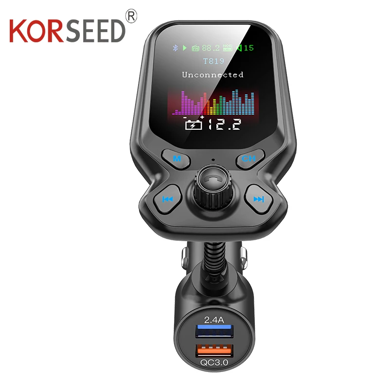 FM Transmitter Bluetooth 5.0 Car Accessories Handsfree Music MP3 Player AUX Audio QC3.0 Quick Car Charging U Disk TF Modulator
FM Transmitter Bluetooth 5.0 Car Accessories Handsfree Music MP3 Player AUX Audio QC3.0 Quick Car Charging U Disk TF Modulator