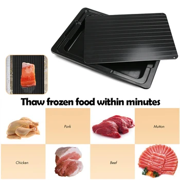 2pcs Practical Fast Defrosting Tray Durable Multi-functional Classic Frozen Food Meat Fish Defrost Plate Board Kitchen Tool
2pcs Practical Fast Defrosting Tray Durable Multi-functional Classic Frozen Food Meat Fish Defrost Plate Board Kitchen Tool