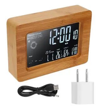DC 5V Wooden Multi-function WIFI LCD Weather Temperature Humidity Clock 100-240V US Plug WiFi LCD Clock
DC 5V Wooden Multi-function WIFI LCD Weather Temperature Humidity Clock 100-240V US Plug WiFi LCD Clock