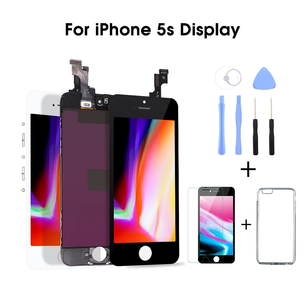 Grade AAA+ LCD Screen For iPhone 5S LCD Display with 3D Touch Screen Digitizer Assembly Replacement
Grade AAA+ LCD Screen For iPhone 5S LCD Display with 3D Touch Screen Digitizer Assembly Replacement
