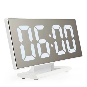 Alarm Clock With Large LED Display Digital Mirror Surface USB Charging Port For Bedroom Snooze Digital Clock Home Decoration
Alarm Clock With Large LED Display Digital Mirror Surface USB Charging Port For Bedroom Snooze Digital Clock Home Decoration