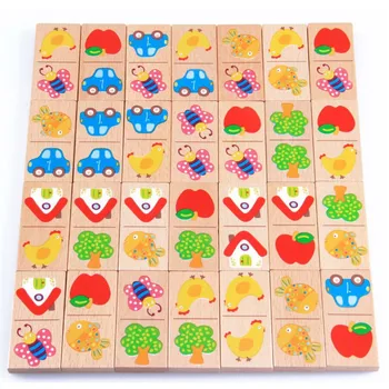 28pcs Baby Wooden Domino Block Toys Cartoon Garden Animal Vehicle Fruit Domino Blocks Toys Building Blocks Educational Matching
28pcs Baby Wooden Domino Block Toys Cartoon Garden Animal Vehicle Fruit Domino Blocks Toys Building Blocks Educational Matching