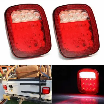 2pcs Jeep Turn Tail Light Square Stop Brake Rear Lights Assembly Backup 16LEDs Marker Light Universal For Jeep Accessories
2pcs Jeep Turn Tail Light Square Stop Brake Rear Lights Assembly Backup 16LEDs Marker Light Universal For Jeep Accessories
