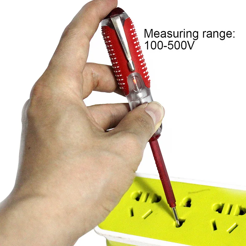 100-500V Multifunction Electrical Tester Pen Screwdriver Power Detector Probe Industry Voltage Test Pen Durable Electrician Tool
100-500V Multifunction Electrical Tester Pen Screwdriver Power Detector Probe Industry Voltage Test Pen Durable Electrician Tool