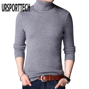 URSPORTTECH Brand Sweater Mens Pullovers Turtleneck Slim Fit Jumpers Knitted Woole Warm Korean Style Casual Sweater Men Clothing
URSPORTTECH Brand Sweater Mens Pullovers Turtleneck Slim Fit Jumpers Knitted Woole Warm Korean Style Casual Sweater Men Clothing