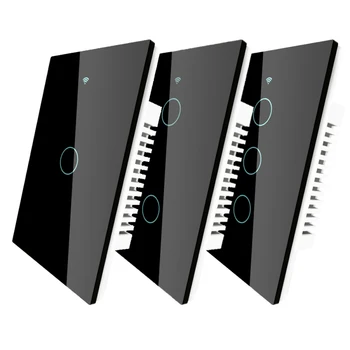 US 120 Version WIFI+RF433 Smart Switch Single Fire Smart Life/Tuya App Works With Alexa Google Home 110/220V Bluetooth Control
US 120 Version WIFI+RF433 Smart Switch Single Fire Smart Life/Tuya App Works With Alexa Google Home 110/220V Bluetooth Control