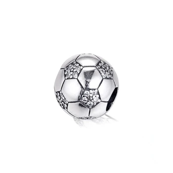 Charms Silver 925 Original Sparkling Football Charm Fits European Fashion Bracelets Woman DIY Beads For Jewelry Making
Charms Silver 925 Original Sparkling Football Charm Fits European Fashion Bracelets Woman DIY Beads For Jewelry Making
