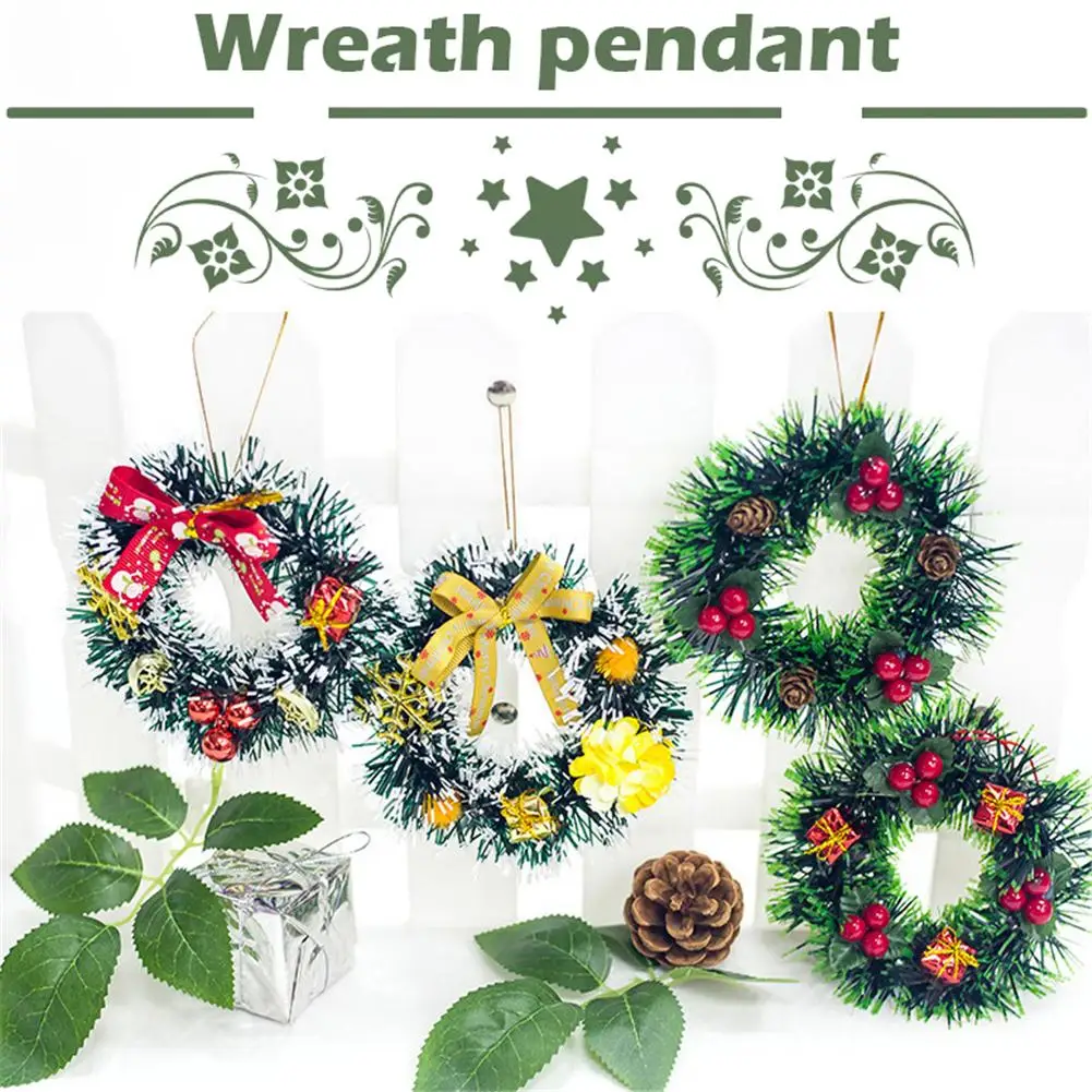2020 hot wall hanging christmas wreath decoration for xmas party