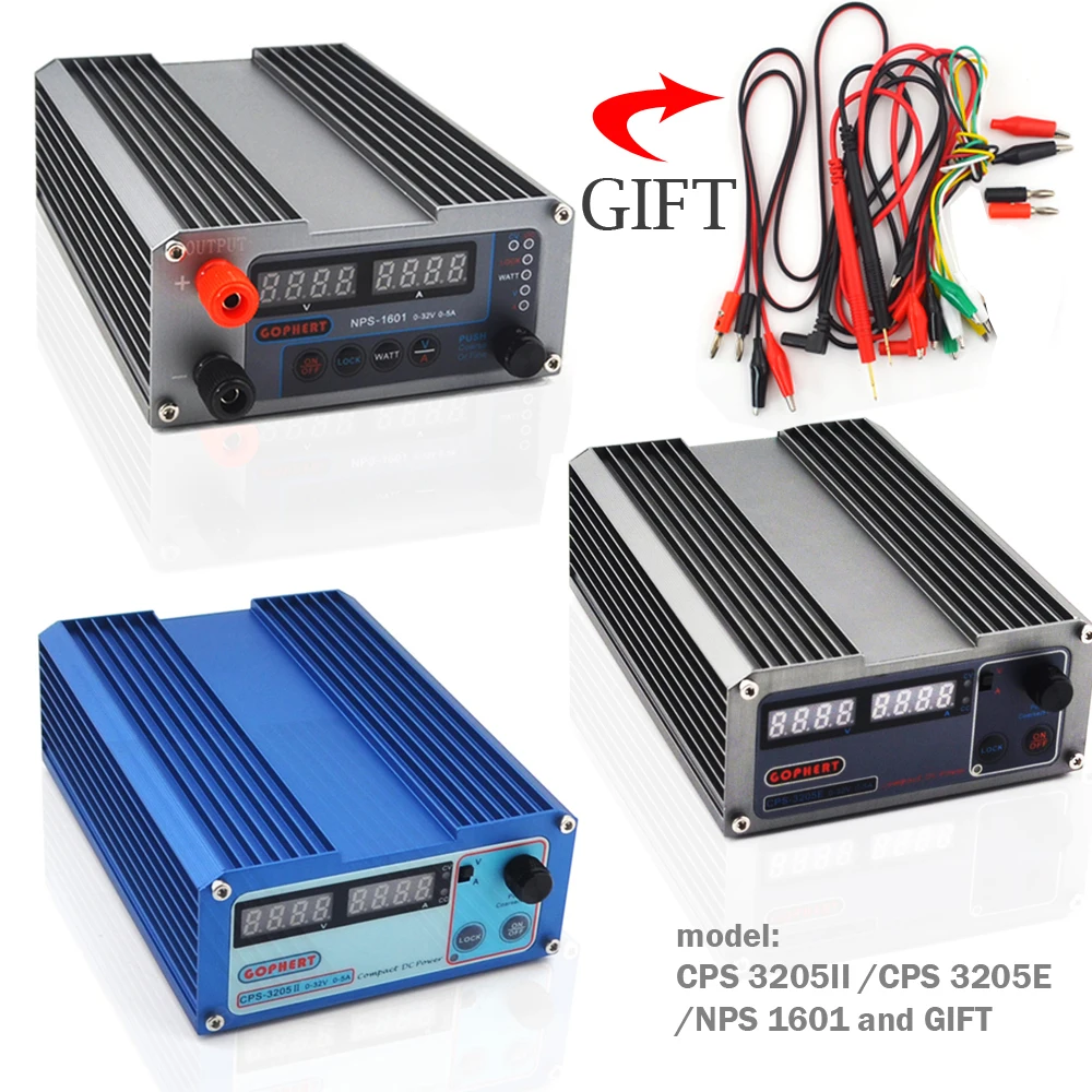 

CPS 3205II 3205EVersion Mini Adjustable Digital Switch DC Power Supply NPS 1601 WATT With Lock Function 0.001A 0.01V 32V 30V 5A