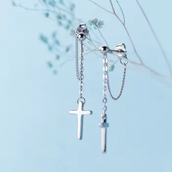 100% 925 Sterling Silver Cross Pendant Statement Crucifix Christian Hanging Dangle Drop Earrings Fine Jewelry for Women
100% 925 Sterling Silver Cross Pendant Statement Crucifix Christian Hanging Dangle Drop Earrings Fine Jewelry for Women