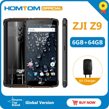 

Global Version HOMTOM ZJI Z9 Helio P23 IP68 Waterproof 4G LTE Smartphone 5.7 inch 6GB + 64GB ROM 5500mAh Full Bands Mobile Phone