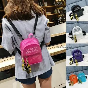 New Fashion Travel School Book Bag Sweet Women Girl Mini Clear Transparent Letter Print PVC Cute Jelly Backpack
New Fashion Travel School Book Bag Sweet Women Girl Mini Clear Transparent Letter Print PVC Cute Jelly Backpack